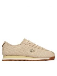 Lacoste Sneakersy Club-Low 51SFA0022 Beżowy. Brązowe obuwie sportowe damskie Lacoste, ze skóry, bez zapięcia. Za 611.99 zł.