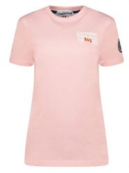 Canadian Peak Koszulka "Jarofeak" w kolorze jasnoróżowym rozmiar: XL. Różowe bluzki damskie Canadian Peak, xl, bez wzorów, z bawełny, bez kołnierzyka, bez ramiączek. Za 32.90 zł.