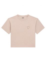 Guess T-Shirt J6YI42 K5197 Różowy jasny Regular Fit. Czerwone koszulki i t-shirty dziewczęce Guess, z aplikacjami, z bawełny, bez kołnierzyka, bez ramiączek. Za 114.99 zł.