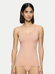 Triumph Bielizna modelująca górna Make-Up Illusion 10222371 Różowy. Czerwona bielizna korygująca Triumph, bez wzorów, z syntetyku. Za 79.99 zł.