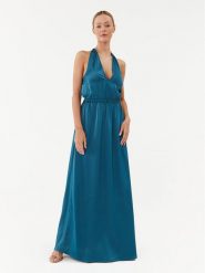 YAS Sukienka wieczorowa 26031524 Niebieski Regular Fit. Niebieskie sukienki damskie YAS, bez wzorów, z syntetyku, wizytowe, bez ramiączek. Za 259.99 zł.