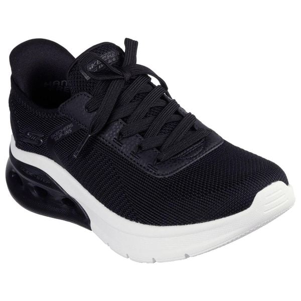 Buty sportowe damskie Skechers Bobs Arc Waves 2.0. Czarne obuwie sportowe casual damskie Skechers, z dzianiny, bez zapięcia. Za 390.00 zł.