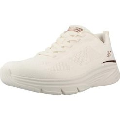 Buty SKECHERS BOBS ARCH FIT ELEV8 Biały. Białe obuwie trekkingowe damskie Skechers, z tkaniny, bez zapięcia. Za 283.99 zł.