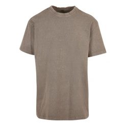 Koszulka Unisex Adult Acid Wash Heavy Oversized T-shirt. Czarne bluzki damskie BUILD YOUR BRAND, xl, bez wzorów, bez kołnierzyka, bez ramiączek. Za 99.99 zł.