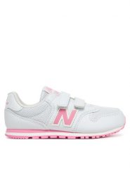 New Balance Sneakersy PV500QP1 Szary. Szare buty sportowe dziewczęce New Balance, ze skóry, bez zapięcia. Za 149.99 zł.