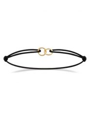 L'Atélier Précieux Bransoletka z elementem ozdobnym rozmiar: onesize. Czarne bransoletki damskie l'Atelier precieux, z mosiądzu. Za 86.99 zł.