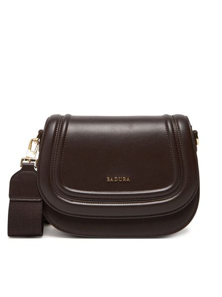 Badura Torebka WEN-1-01 Brązowy. Brązowe listonoszki damskie Badura, bez wzorów, z materiału, bez dodatków. Za 199.99 zł.