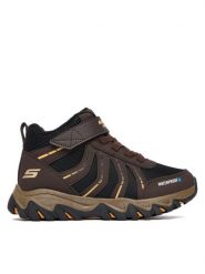Skechers Śniegowce Rugged Ranger 406412L BKBR Brązowy. Brązowe buty zimowe chłopięce Skechers, z materiału, bez zapięcia. Za 269.99 zł.