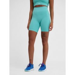 Damskie wysokie legginsy bezszwowe Hummel Alive. Niebieskie legginsy damskie Hummel, bez wzorów, z materiału. Za 152.50 zł.