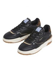 Pepe Jeans FOOTWEAR Skórzane sneakersy "Chester Suppa" w kolorze czarnym rozmiar: 39. Czarne obuwie sportowe damskie Pepe Jeans FOOTWEAR, z jeansu, bez zapięcia. Za 162.49 zł.