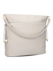 Zwei Shopper bag "Perla PE140" w kolorze szarym - 41 x 31 x 16 cm rozmiar: onesize. Szare shopper bag Zwei, bez wzorów, z materiału, na ramię, bez dodatków. Za 228.38 zł.
