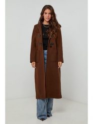 L'armoire de Suzette Płaszcz przejściowy w kolorze brązowym rozmiar: 36. Brązowe płaszcze damskie L'armoire de Suzette, l, bez wzorów, bez kaptura. Za 152.99 zł.