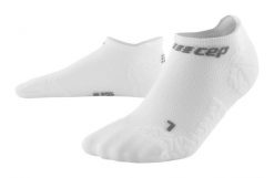 Skarpety kompresyjne sportowe CEP Ultralight No Show stopki damskie. Białe skarpetki damskie CEP, bez wzorów, z elastanu. Za 59.00 zł.