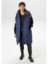 Aniston Kamizelka pikowana w kolorze granatowym rozmiar: 50. Niebieskie kamizelki damskie Aniston, bez wzorów, bez kaptura. Za 130.99 zł.