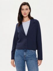 Tamaris Apparel Marynarka Ceyrat TAW0545 Granatowy Regular Fit. Niebieskie marynarki i żakiety damskie Tamaris Apparel, bez wzorów, z bawełny. Za 649.99 zł.