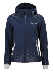 Peak Mountain Kurtka softshellowa "Abra" w kolorze granatowym rozmiar: XL. Niebieskie kurtki sportowe damskie Peak Mountain, xl, bez wzorów, bez kaptura. Za 228.38 zł.
