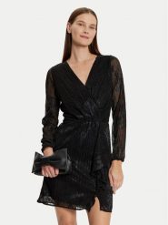 Morgan Sukienka koktajlowa 242-RNOYA.F Czarny Slim Fit. Czarne sukienki damskie Morgan, bez wzorów, z syntetyku, wizytowe, bez ramiączek. Za 169.99 zł.