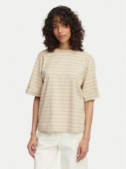 BOSS T-Shirt Eregular 50562504 Beżowy jasny Regular Fit. Brązowe t-shirty damskie Boss, xl, bez wzorów, z bawełny, bez kołnierzyka. Za 279.99 zł.