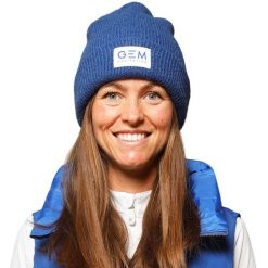 Czapka damska GEM Kiss. Niebieskie czapki damskie GEM EQUITATION, bez wzorów. Za 225.50 zł.