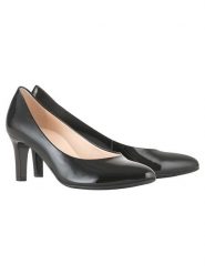 Högl Skórzane czółenka w kolorze czarnym rozmiar: 38,5. Czarne czółenka damskie Högl, bez wzorów, bez obcasa. Za 243.64 zł.