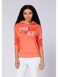 Polo Sylt Bluza w kolorze pomarańczowym rozmiar: XL. Pomarańczowe bluzy damskie Polo Sylt, xl, bez wzorów, z bawełny, z kapturem. Za 136.13 zł.