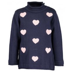 Blue Seven Dziewczęcy Sweter W Serduszka, 62, Niebieski. Swetry dziewczęce marki FOUGANZA. Za 79.00 zł.