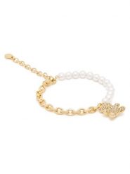 Swarovski Bransoletka Idyllia 5737622 Złoty. Żółte bransoletki damskie Swarovski, metalowe. Za 754.99 zł.