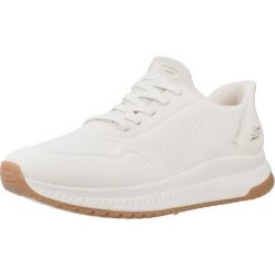 Buty SKECHERS 117740S Biały. Białe obuwie sportowe casual damskie Skechers, ze skóry ekologicznej, bez zapięcia. Za 360.68 zł.