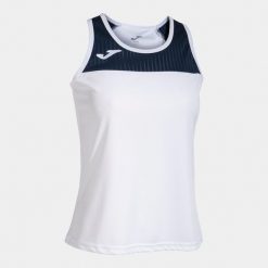 Koszulka treningowa damska Joma Top Montreal. Białe koszulki damskie Joma, s, bez wzorów, z poliesteru, bez ramiączek. Za 219.99 zł.