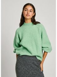 Pepe Jeans Sweter w kolorze jasnozielonym rozmiar: XS. Zielone swetry klasyczne damskie Pepe Jeans, xs, z jeansu, bez kołnierzyka. Za 153.71 zł.