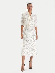 Luisa Spagnoli Sukienka koszulowa Pinasca 542839 Écru Regular Fit. Sukienki damskie Luisa Spagnoli, bez wzorów, z wiskozy, bez ramiączek. Za 2,119.00 zł.