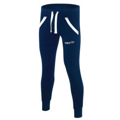 Spodnie dresowe damskie Macron Glam. Niebieskie spodnie sportowe damskie Macron, l, bez wzorów, z dresówki, na fitness i siłownię. Za 269.50 zł.