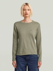 G-Star Sweter w kolorze khaki rozmiar: XL. Brązowe swetry klasyczne damskie G-Star, xl, bez kołnierzyka. Za 245.96 zł.