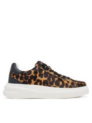 Guess Sneakersy FLTEL8 LEA12 Brązowy. Brązowe obuwie sportowe damskie Guess, ze skóry, bez zapięcia. Za 439.99 zł.