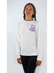 Plein Sport Bluza w kolorze białym rozmiar: S. Białe bluzy damskie Plein Sport, s, bez wzorów, bez kaptura. Za 232.78 zł.