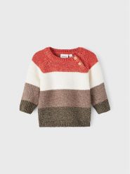 NAME IT Sweter 13207104 Kolorowy Regular Fit. Swetry chłopięce Name it, z bawełny, bez kołnierzyka. Za 129.99 zł.