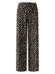 Miss Lagotte Spodnie w kolorze beżowo-czarnym rozmiar: 42. Brązowe spodnie materiałowe damskie Miss Lagotte, bez wzorów, z materiału. Za 135.81 zł.