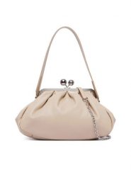 Weekend Max Mara Torebka Cubico 2625516124600 Brązowy. Brązowe torebki wieczorowe damskie Weekend Max Mara, bez wzorów, ze skóry, bez dodatków. Za 1,839.00 zł.