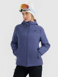 4F Kurtka narciarska membrana 5000 damska - granatowa XS. Niebieskie kurtki sportowe damskie 4F, na zimę, xs, bez wzorów, z materiału, bez kaptura. Za 349.99 zł.
