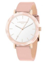 Liebeskind Zegarek kwarcowy w kolorze różowozłoto-jasnoróżowo-białym rozmiar: onesize. Różowe, analogowe zegarki damskie Liebeskind, ze stali. Za 347.99 zł.