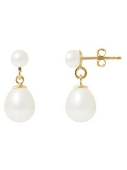 Pearl Addict Złote kolczyki-wkrętki z perłami rozmiar: onesize. Białe kolczyki damskie Pearl Addict, z perłą, złote. Za 761.99 zł.