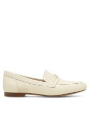 Gino Rossi Lordsy AMBER-23453PE Écru. Żółte półbuty damskie Gino Rossi, bez wzorów, ze skóry, bez obcasa, bez zapięcia. Za 229.99 zł.