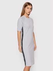 DKNY Sport Sukienka codzienna DP1D4250 Szary Regular Fit. Szare sukienki damskie DKNY Sport, bez wzorów, z bawełny, sportowe, bez ramiączek. Za 219.99 zł.