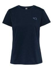 KARI TRAA Koszulka "Kari" w kolorze czarnym rozmiar: XL. Czarne bluzki damskie Kari Traa, xl, bez wzorów, bez kołnierzyka, bez ramiączek. Za 90.95 zł.