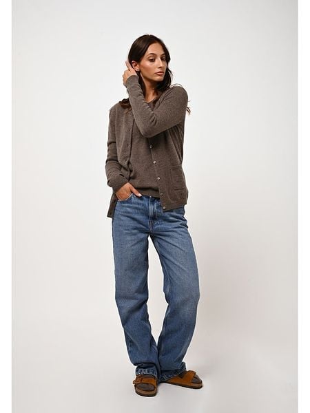 AUTHENTIC CASHMERE Kaszmirowy kardigan "Caron" w kolorze brązowym rozmiar: L. Brązowe kardigany damskie AUTHENTIC CASHMERE, l, bez wzorów, z kaszmiru. Za 369.99 zł.