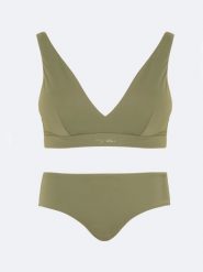 Góra od kostiumu kąpielowego khaki Morra 303. Zielone bikini Big Star, bez wzorów. Za 109.99 zł.