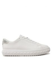MICHAEL Michael Kors Sneakersy Grove Lace Up 43H3GVFS2L Biały. Białe obuwie sportowe damskie MICHAEL Michael Kors, ze skóry, bez zapięcia. Za 499.99 zł.