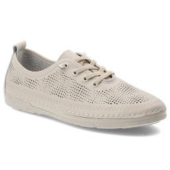 Półbuty damskie S.Barski, ze skóry naturalnej perforowana cholewka sznurowanie lekka elastyczna podeszwa wygodne casual, beżowe, LR61-7083. Brązowe półbuty damskie S.BARSKI, bez wzorów, ze skóry, casualowe, bez ramiączek. Za 179.00 zł.