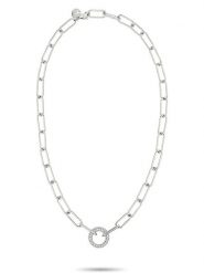 Tamaris Naszyjnik z cyrkoniami - dł. 45 cm rozmiar: onesize. Szare naszyjniki damskie Tamaris, z cyrkonią, ze stali. Za 174.02 zł.