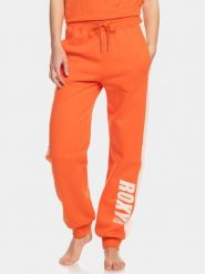 Roxy Spodnie dresowe Ess Nrj Cbk Jog Otlr ERJFB03366 Pomarańczowy Regular Fit. Brązowe spodnie dresowe damskie Roxy, m, bez wzorów, z bawełny. Za 159.99 zł.